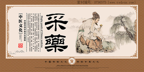 中医药背景素材